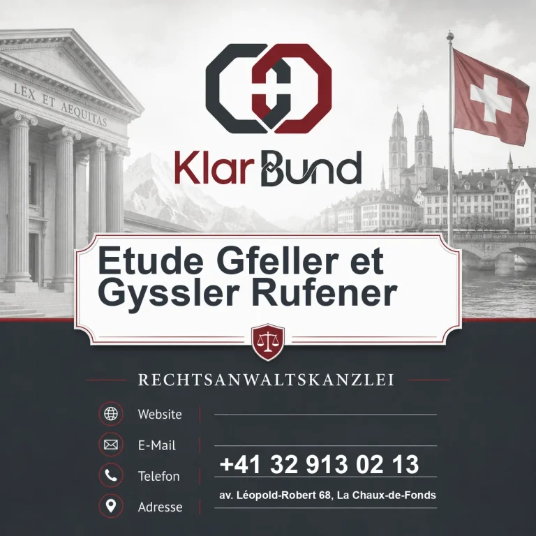 Etude Gfeller et Gyssler Rufener