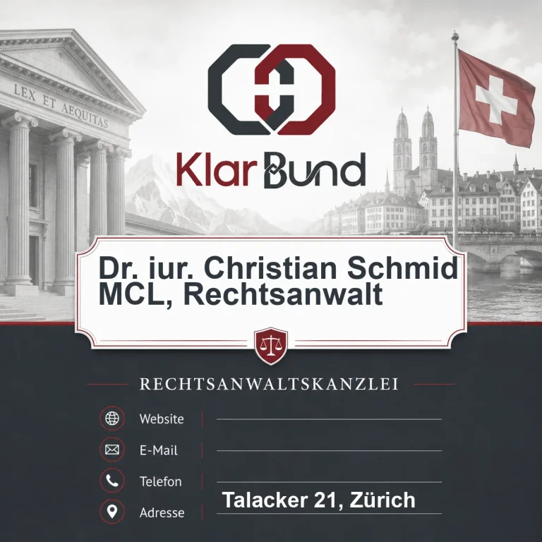 Dr. iur. Christian Schmid MCL, Rechtsanwalt