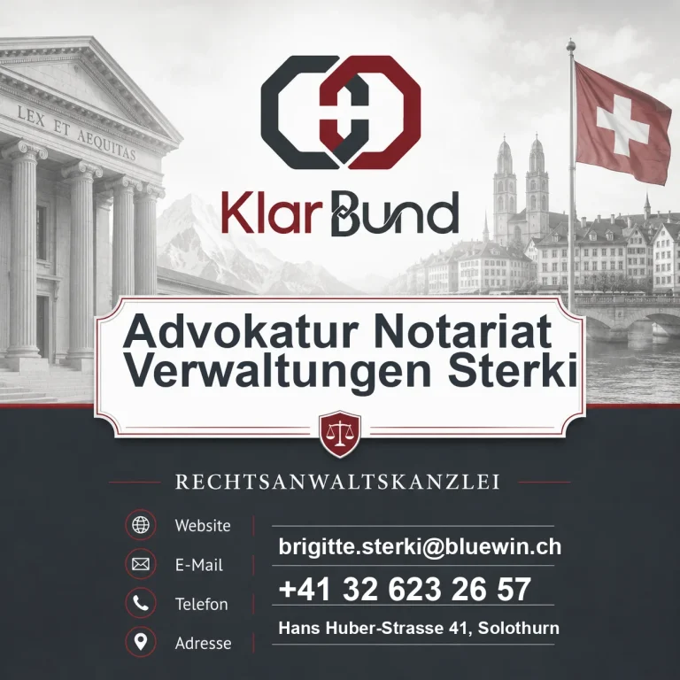 Advokatur Notariat Verwaltungen Sterki