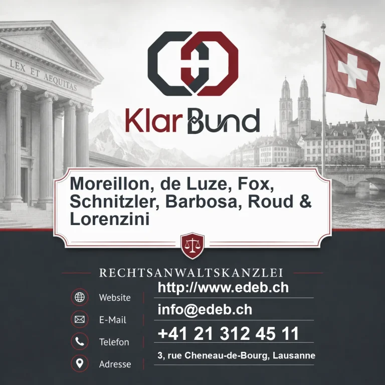 Moreillon, de Luze, Fox, Schnitzler, Barbosa, Roud & Lorenzini