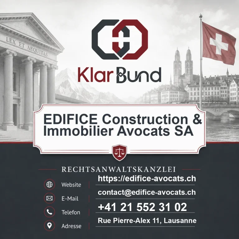 EDIFICE Construction & Immobilier Avocats SA
